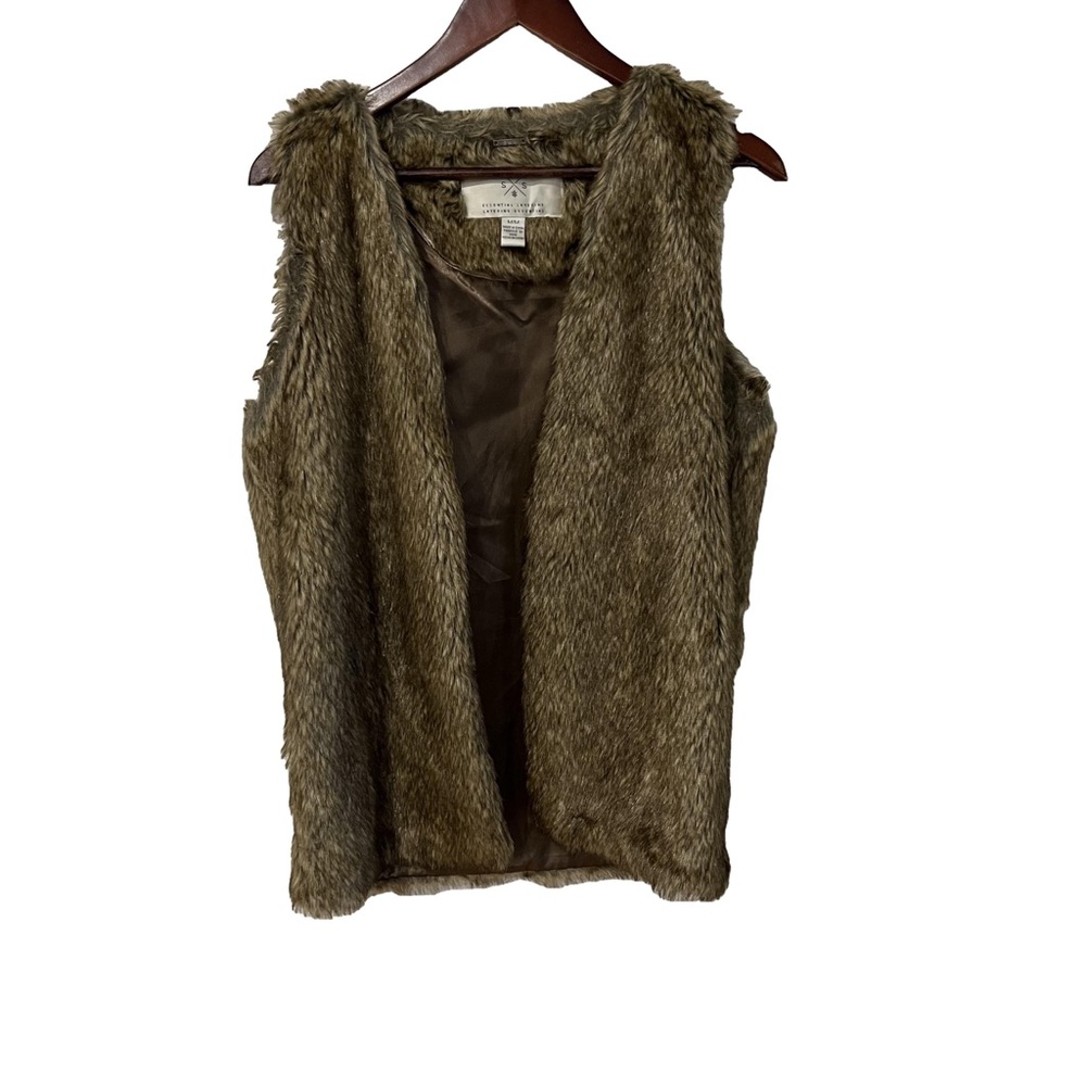 SWS faux fur vest size medium